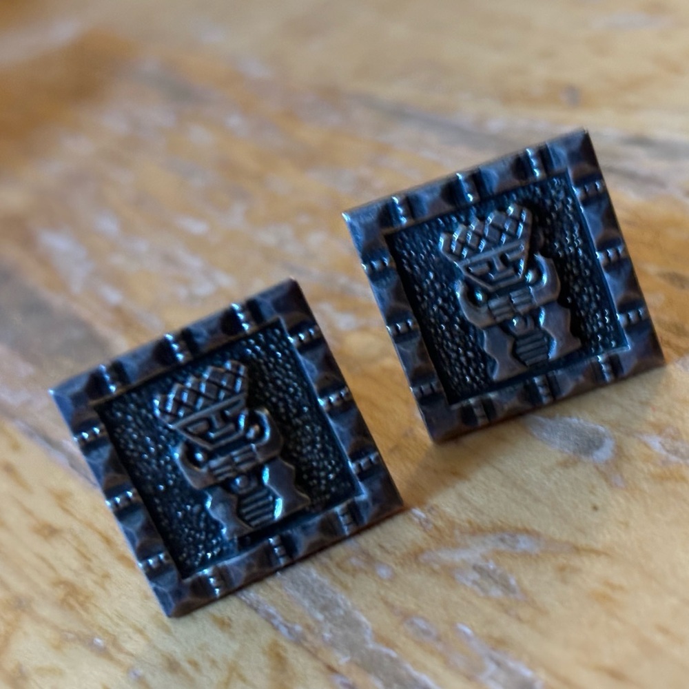 Mayan cufflinks great condition unique